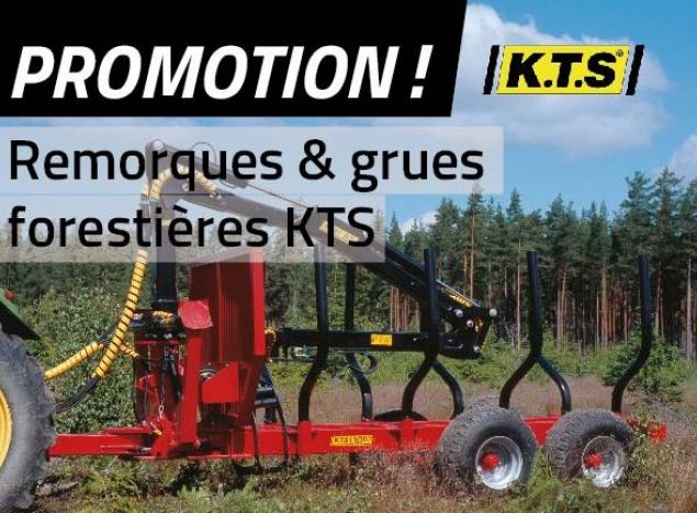 OFFRES SPÉCIALES  sur nos remorques & grues forestières