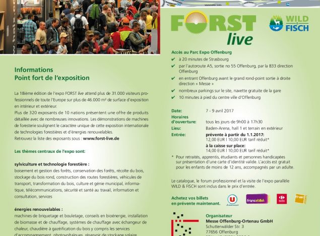 AMR partenaire officiel du salon forestier FORST LIVE