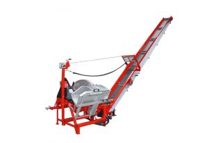 SCIOMAT - Circular log carriage saw with conveyor 