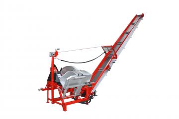 SCIOMAT - Circular log carriage saw with conveyor 