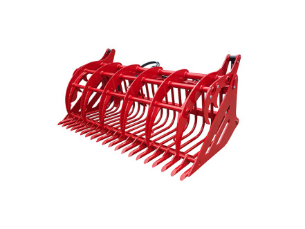 Fourche à Pierres / Bois - Godet cribleur avec pince