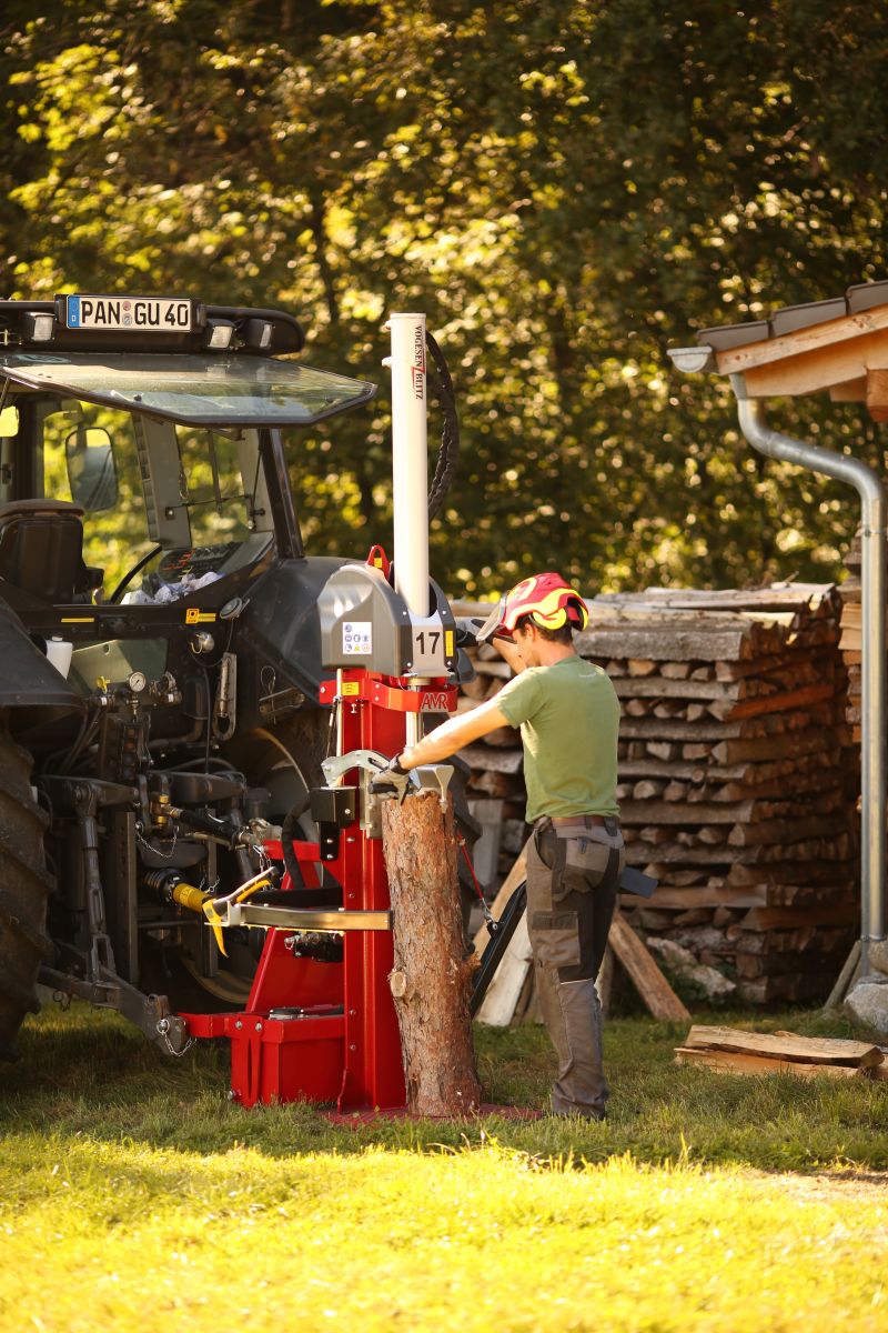 Fendeuse de bûches verticale, fendeuse à bois 22 tonnes